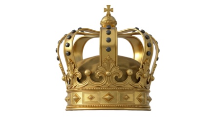 Isolated Golden Royal Crown