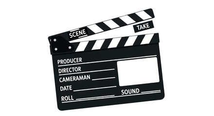 Fototapeta premium Clapperboard for film production and movie making.