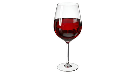 Red Wine Glass with Transparent Background:  A Visual Guide to Wine Appreciation with Stunning Clarity and Rich Color
