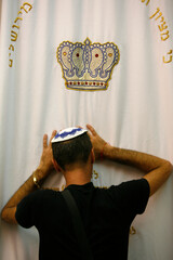 Jew praying..  Jerusalem. Israel.