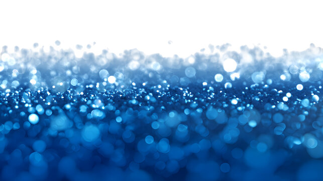 HD realistic defocused blue abstract background isolated on white - Powered by Adobe