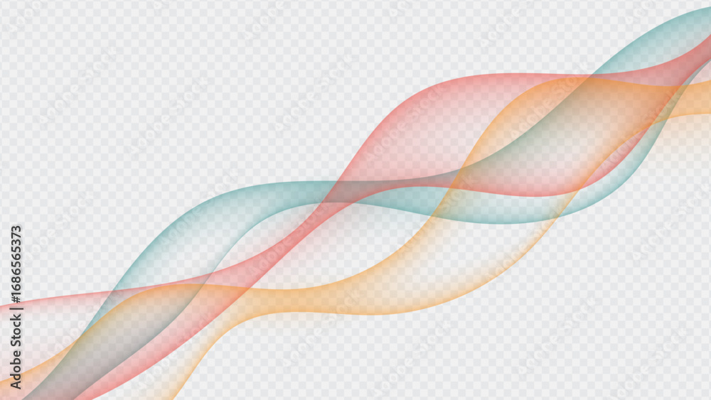 Canvas Prints abstract colorful wave background design with flowing lines and modern vector style