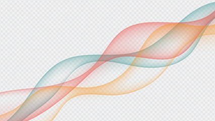 Abstract colorful wave background design with flowing lines and modern vector style