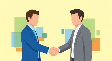 Fototapeta premium business people shaking hands