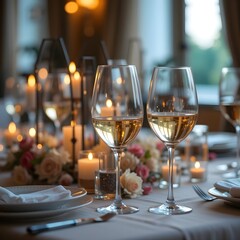 Luxury Wine and Candlelight