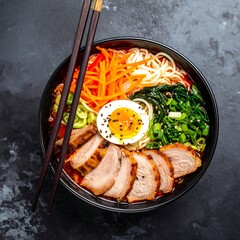 Bowl of flavorful ramen