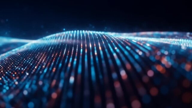 Abstract Digital Wave: Dynamic Flow of Data and Information