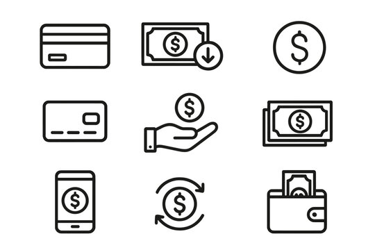 Transaction Icons - Images et vidéos libres de droits | Adobe Stock