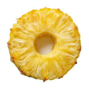 Pineapple ring,  fresh,  yellow,  fruit,  sliced,  top view
