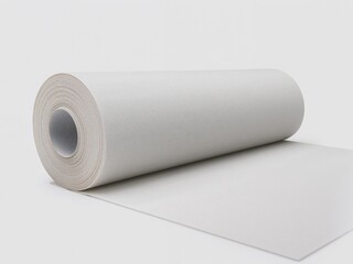Abstract Roll of Material, Gentle Gray Hues, Subtle Texture and Neutral Background.