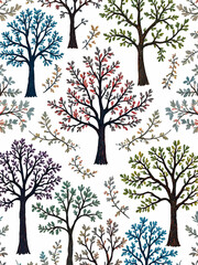 Obraz premium lHand-painted on soft background for wallpaper and fabric