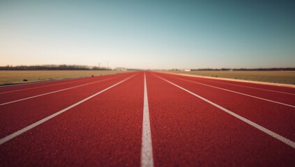 Crimson Surface with Dividing Lines. A Study in Perspective and Vanishing Point.