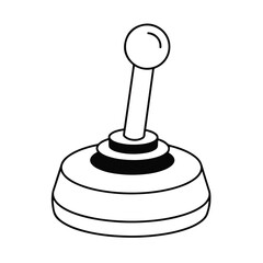 Retro Video Game Joystick Controller Icon.