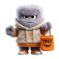 Fuzzy TrickorTreater Cute Monsters Halloween Adventure.