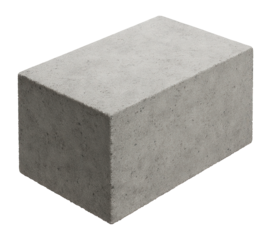 Concrete block with uniform shape
