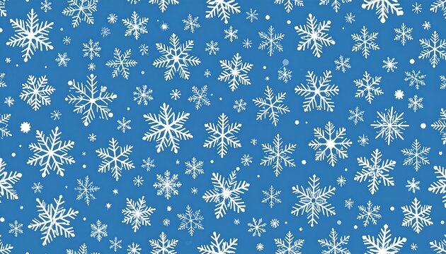 Winter snowflake pattern