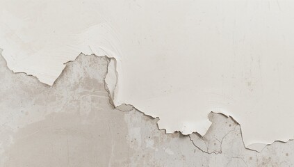 Obraz premium Layers of White. A Study in Texture and Decay, Abstract Wall Composition.