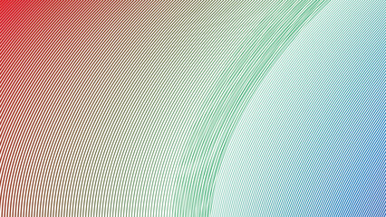 Obraz premium Red Green Blue Stripe Line Abstract Background Modern Geometric Pattern Minimal Vector Design