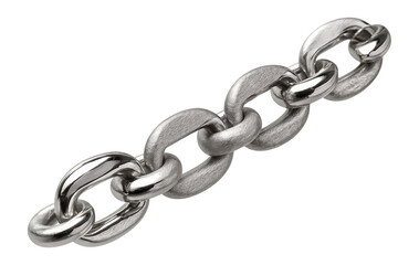 Obraz premium Chain with alternating smear and plain links