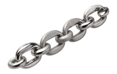 Chain with alternating smear and plain links
