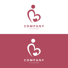  Pregnant logo design vector template inspiration, Mom and baby logo design vector.