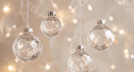 Spherical Facets. A Study in Light, Texture, and Form Shimmering Orbs.