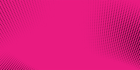 Naklejka premium Pop arts comic retro style abstract. Dotted pink pattern gradient background. Modern design valentine concept backdrop.