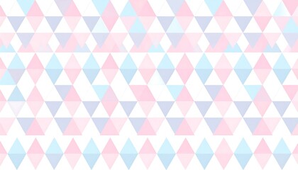 Pastel triangle pattern on white background