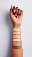 Arm with skin tone swatch