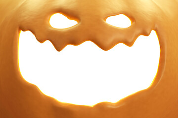 Jack-o'-lantern mouth frame