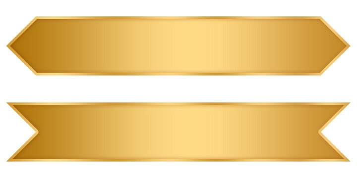 set design Luxury ribbon gold text box banner template png file transparent design	
