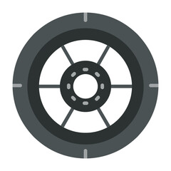 Fototapeta premium Wheel Icon