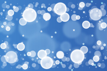 Blue Abstract Bokeh Background. Soft blue glowing bokeh with light circles and dreamy blur. Perfect for digital projects, wallpapers, and celebration designs.
