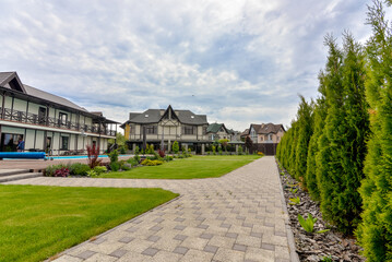 view of the old town of tallinn estonia