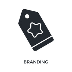Branding Icon Glyph Style. Vector Illustration For Graphic Design