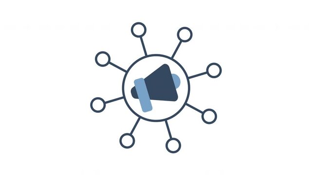 marketing channel icon typically represents the pathways through which products or services reach customers. It often includes elements like arrows, megaphones