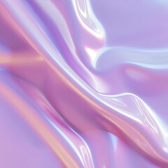 Fototapeta premium Tissu satiné rose irisé, plis doux