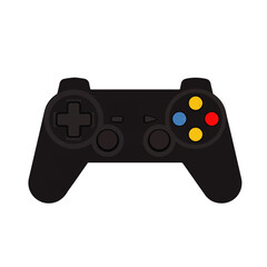 Modern Black Video Game Controller for Digital Entertainment.