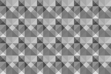 Seamless geometric pattern with triangles. Abstract gray background with mosaic texture. Vector illustration.