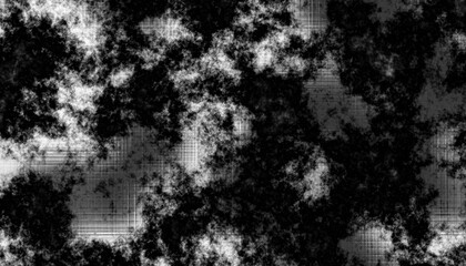 Dust and scratches design. Aged photo editor layer. Black grunge overlay abstract background. Copy space. Black scratched grunge background, old