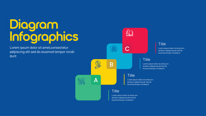 modern business infographics options banner
