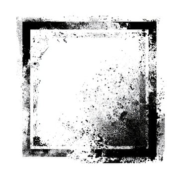 Square frame with distressed texture (1)