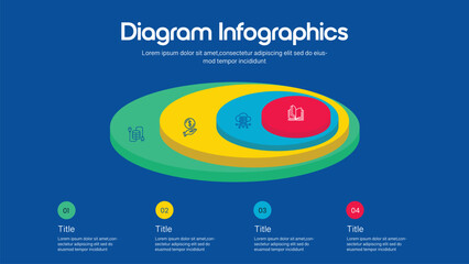 modern business infographics options banner