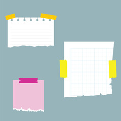 vector illustration of a notebook