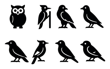 Obraz premium Minimalist Bird Icons