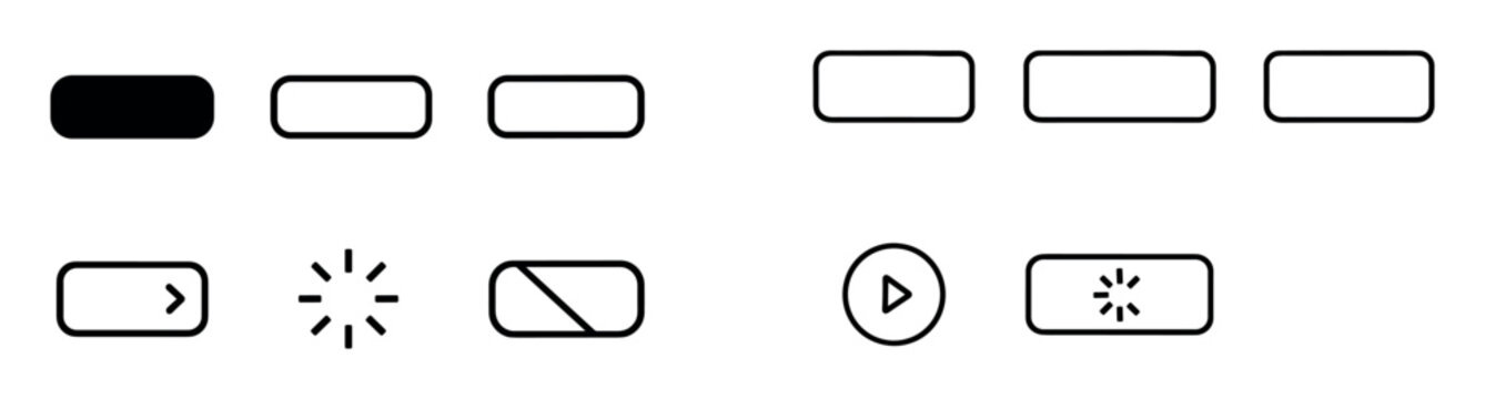 Minimalist Button Icons