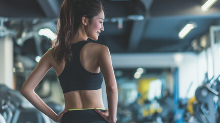 トレーニングが好きな女性