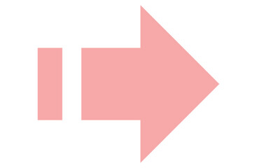 右向き矢印のピンクアイコンイラスト