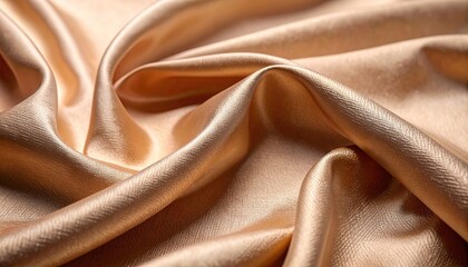 Peach Recycled Nylon Textile with Subtle Woven Pattern