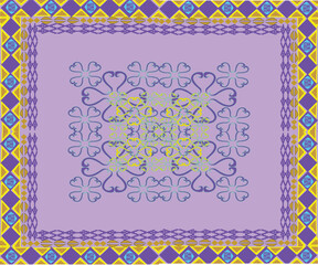 Obraz premium ornamental round frame